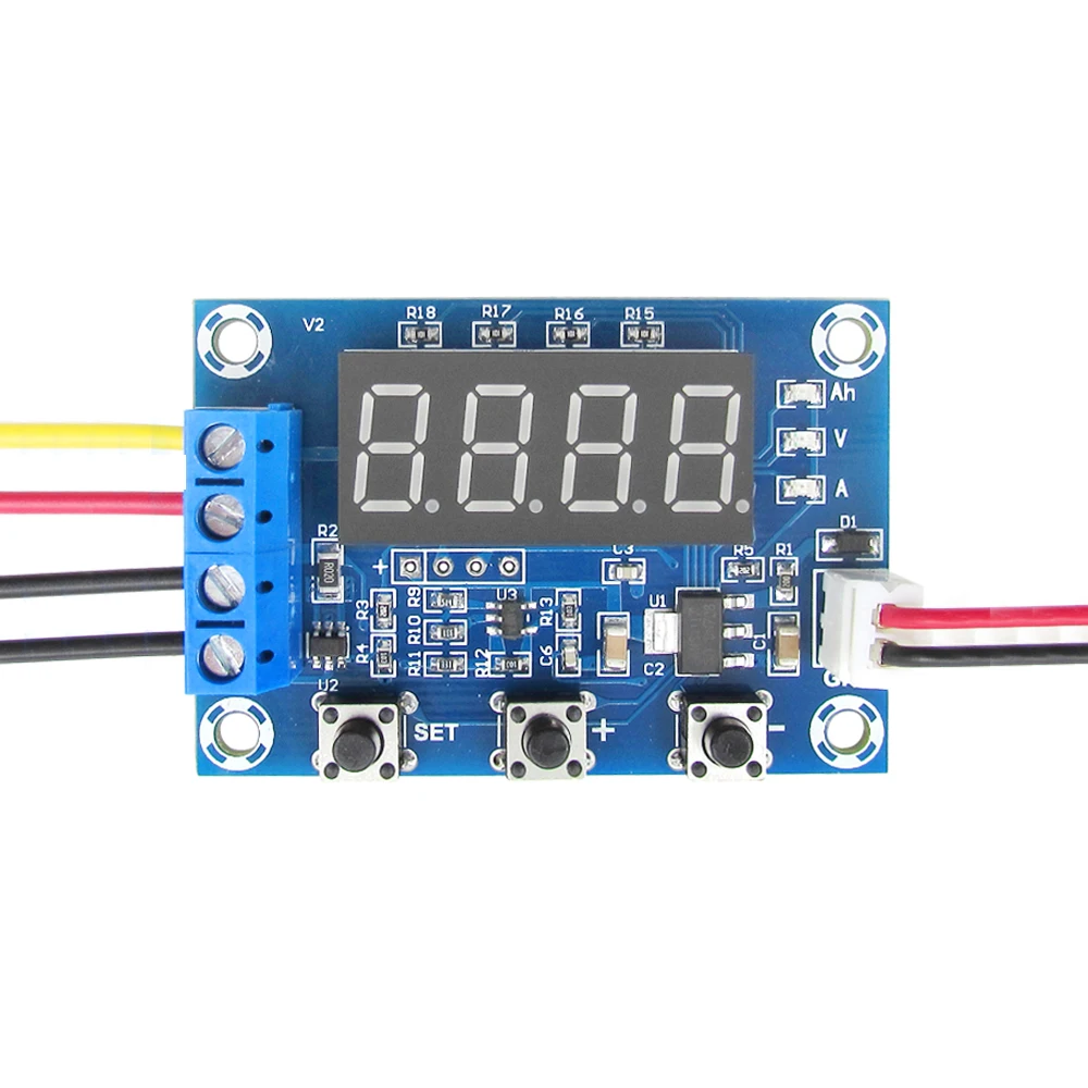 XH-M354 Digital Battery Capacity Tester DC7-15V Lithium Li-ion Battery Real Capacity Ampere Hour AH Measurement Board with Cable
XH-M354 Digital Battery Capacity Tester DC7-15V Lithium Li-ion Battery Real Capacity Ampere Hour AH Measurement Board with Cable