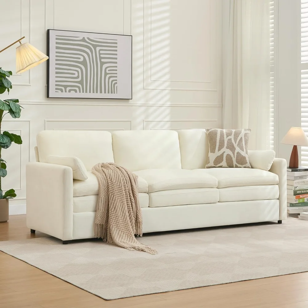 Modern Couch Sofa, 89" Cloud Couch w/Pillows, Pocketed Spring Seat, Comfy 3-Seater Plush Foam Cushions
Modern Couch Sofa, 89" Cloud Couch w/Pillows, Pocketed Spring Seat, Comfy 3-Seater Plush Foam Cushions