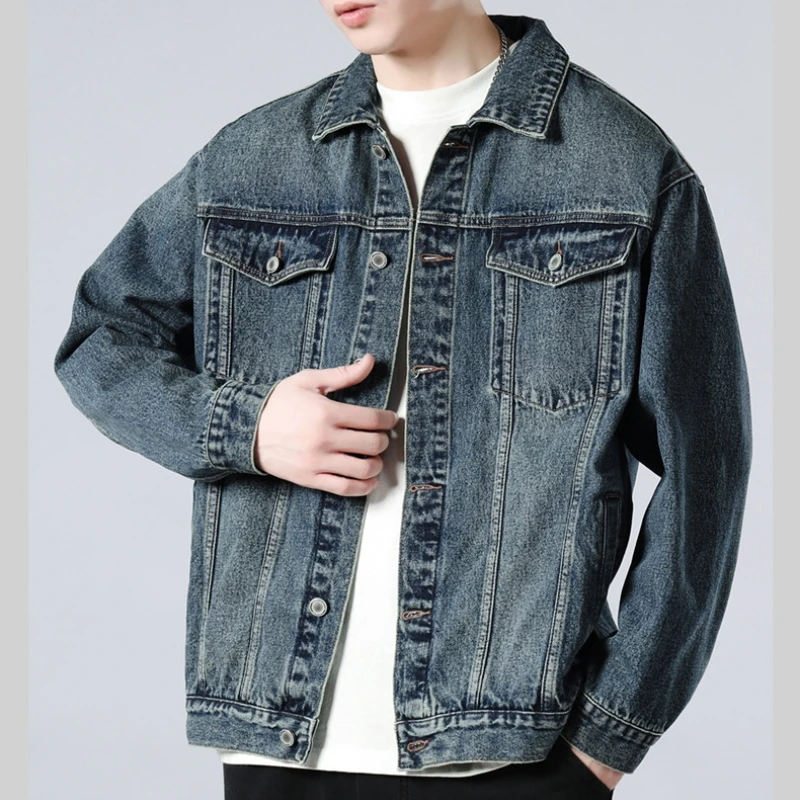 Cook Pocket Button Denim Jacket Men's Spring Autumn Winter New Couple Men Women Retro Coat
Cook Pocket Button Denim Jacket Men's Spring Autumn Winter New Couple Men Women Retro Coat
