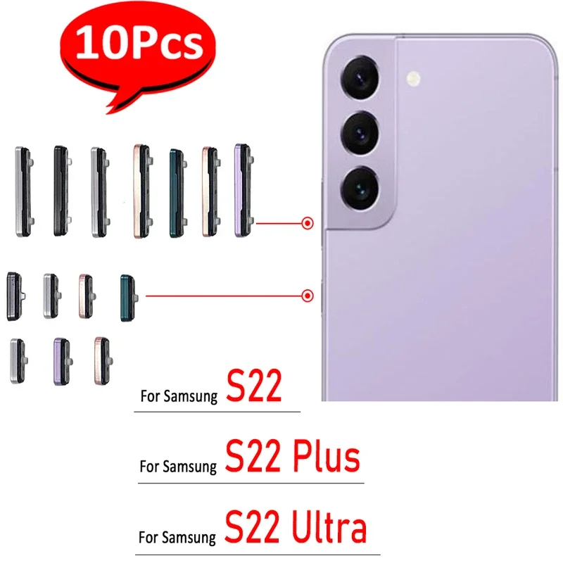 10 шт./лот, ремонтная замена для Samsung S22/S22 Plus/S22 Ultra кнопка питания + боковая кнопка громкости, часть
10 шт./лот, ремонтная замена для Samsung S22/S22 Plus/S22 Ultra кнопка питания + боковая кнопка громкости, часть