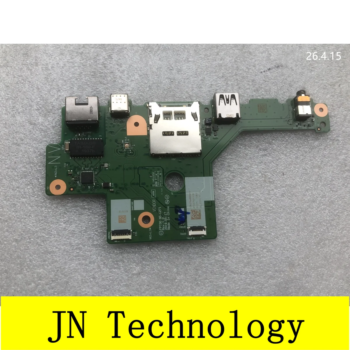 New original for Lenovo P73 N19E Laptop FP730 USB-C Audio board5C50S73022 NS-C271
New original for Lenovo P73 N19E Laptop FP730 USB-C Audio board5C50S73022 NS-C271