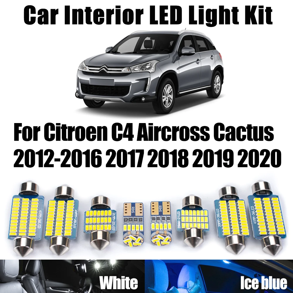 Canbus Vehicle LED Interior Map Dome Light Kit For Citroen C4 Aircross Cactus 2012-2017 2018 2019 2020 Car License Plate Bulbs
Canbus Vehicle LED Interior Map Dome Light Kit For Citroen C4 Aircross Cactus 2012-2017 2018 2019 2020 Car License Plate Bulbs