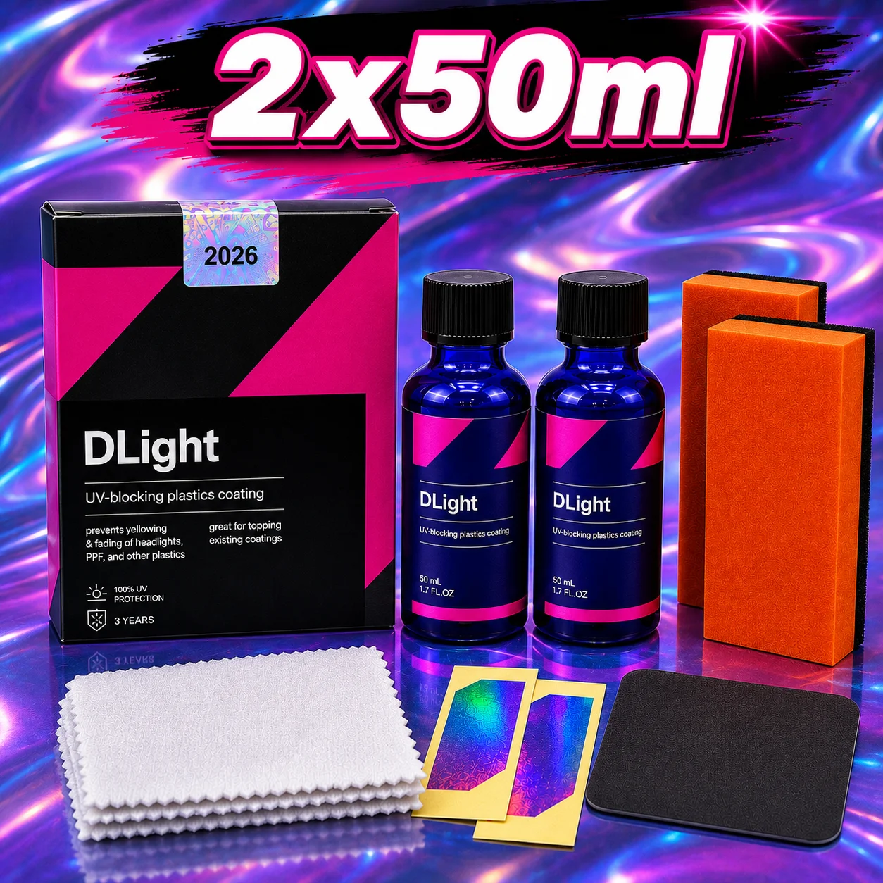 Car CQUARTZ DLight UV Ceramic Headlight Coating Long-Lasting Protection Coating for Car Care Headlights and PPF Plastics
Car CQUARTZ DLight UV Ceramic Headlight Coating Long-Lasting Protection Coating for Car Care Headlights and PPF Plastics
