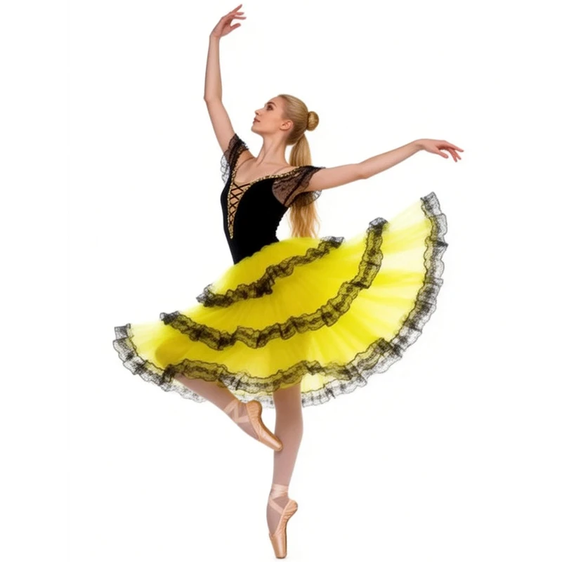 Профессиональное балетное романтическое платье-пачка, длинная юбка, черно-красное испанское платье, для выступлений, для девочек, взрослых и детей, балетная одежда для женщин
Профессиональное балетное романтическое платье-пачка, длинная юбка, черно-красное испанское платье, для выступлений, для девочек, взрослых и детей, балетная одежда для женщин