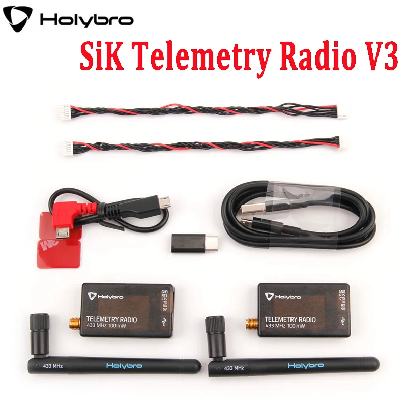 HolyBro SiK Telemetry Radio V3 100mW 500mW 433MHZ 915MHZ for APM Pixhawk Radiolink MINI PIX RC Drone Flight Controller
HolyBro SiK Telemetry Radio V3 100mW 500mW 433MHZ 915MHZ for APM Pixhawk Radiolink MINI PIX RC Drone Flight Controller