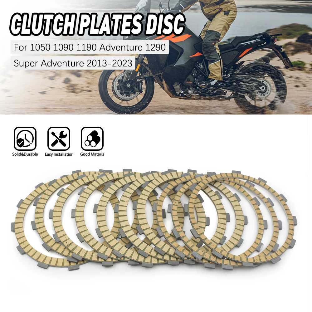 Для KTM 1050 1090 1190 Adventure 1290 Super Adventure мотоциклетные фрикционные диски сцепления, детали двигателя мотоцикла, таблетки сцепления
Для KTM 1050 1090 1190 Adventure 1290 Super Adventure мотоциклетные фрикционные диски сцепления, детали двигателя мотоцикла, таблетки сцепления