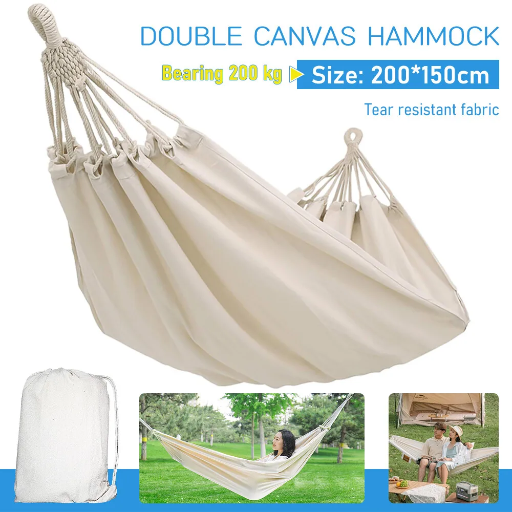 2 Person Double Canvas Camping Hammock Chair Bed Hanging Swing Sleeping Outdoor
2 Person Double Canvas Camping Hammock Chair Bed Hanging Swing Sleeping Outdoor