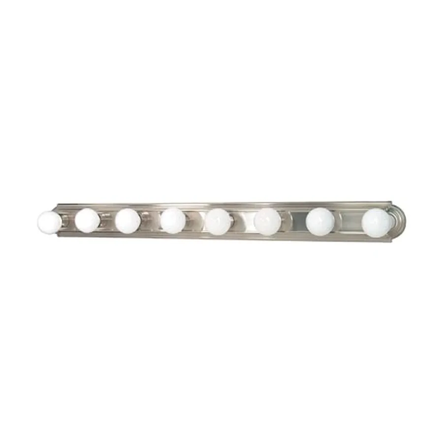 Lighting 60/303 Transitional Eight Light Vanity in Pwt Nckl B/S Slvr. Finish
Lighting 60/303 Transitional Eight Light Vanity in Pwt Nckl B/S Slvr. Finish