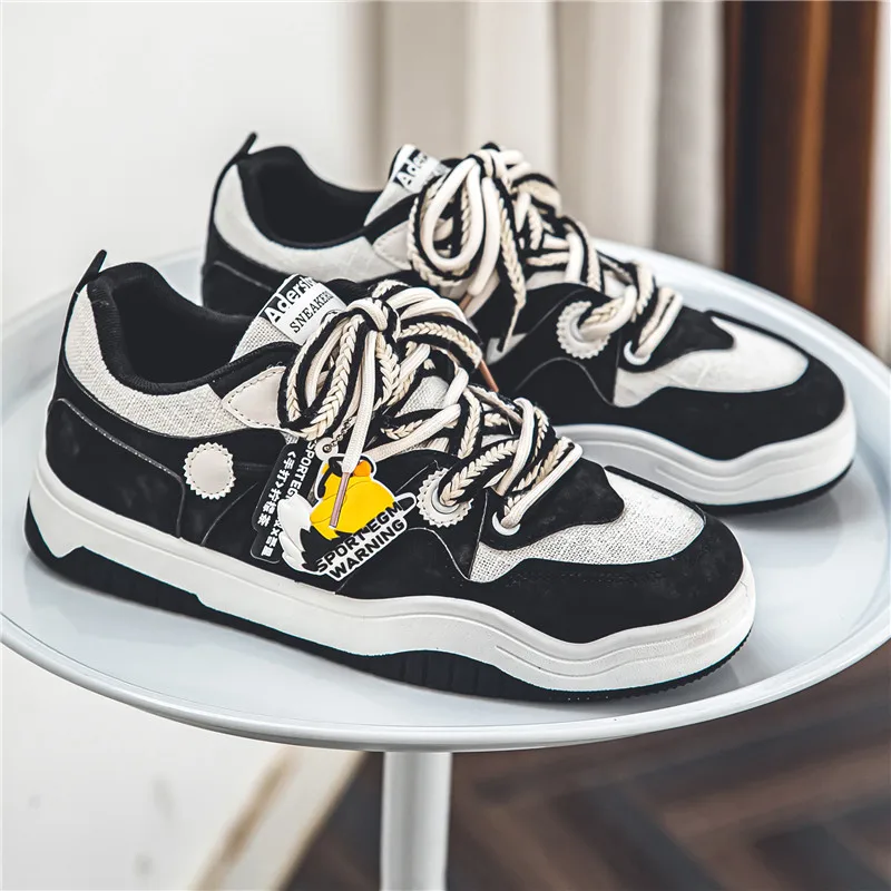 Fashion Men's Casual Platform Sneakers Thick-Soled Running Shoes All-Match Comfortable Students Lace-Up White Shoes for Men
Fashion Men's Casual Platform Sneakers Thick-Soled Running Shoes All-Match Comfortable Students Lace-Up White Shoes for Men