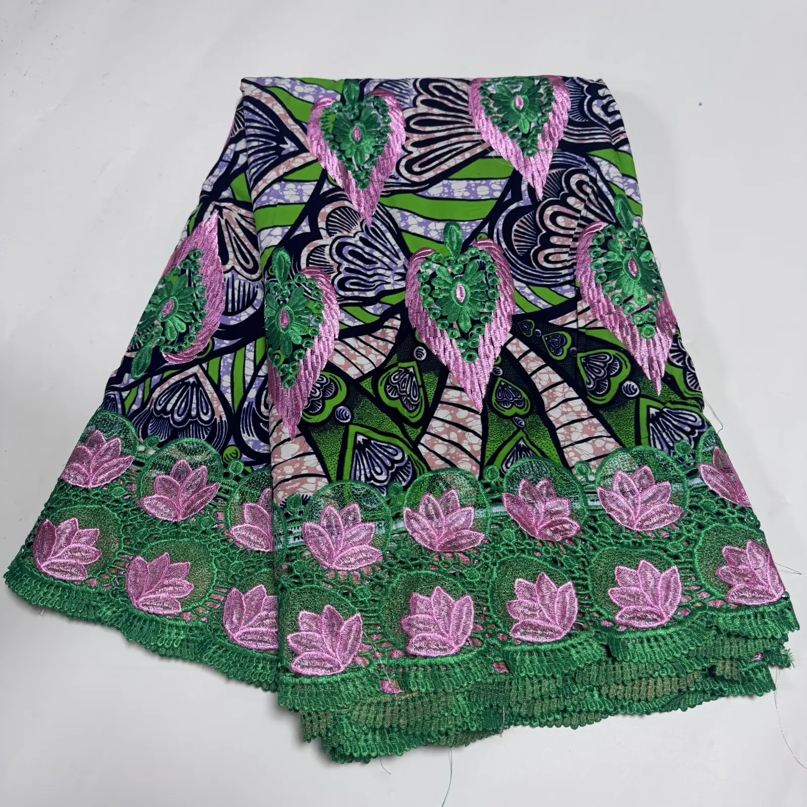 2026 6Yards Latest High Quality Popular Delicate Embroidered Cotton Holland Wax lace Fabric For Party Evening Dress NN5319_V
2026 6Yards Latest High Quality Popular Delicate Embroidered Cotton Holland Wax lace Fabric For Party Evening Dress NN5319_V
