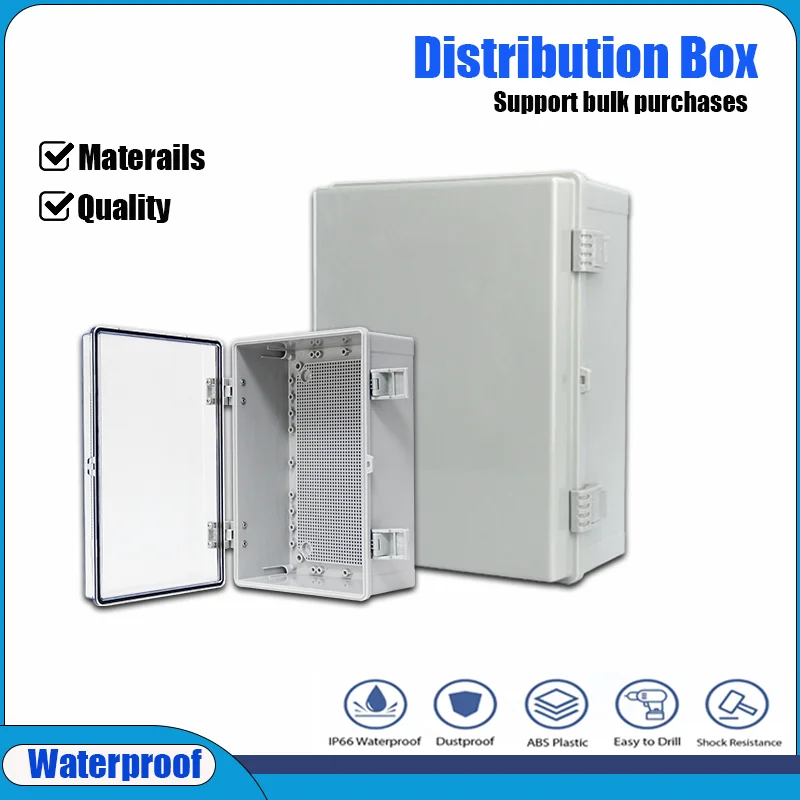 IP66 Transparent Cover Waterproof Electrical Distribution Box Circuit Breaker Switch Case Protection Electrical Boxes Over Size
IP66 Transparent Cover Waterproof Electrical Distribution Box Circuit Breaker Switch Case Protection Electrical Boxes Over Size