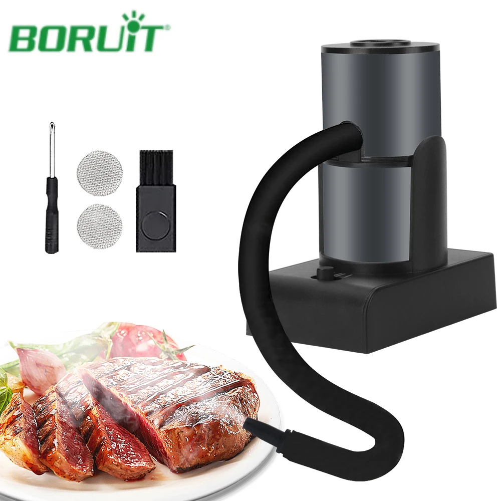 Пистолет для курения BORUIT, портативный инфузер для напитков в помещении, для приготовления коктейлей, мяса, барбекю, сыра, овощей, кухонные принадлежности
Пистолет для курения BORUIT, портативный инфузер для напитков в помещении, для приготовления коктейлей, мяса, барбекю, сыра, овощей, кухонные принадлежности
