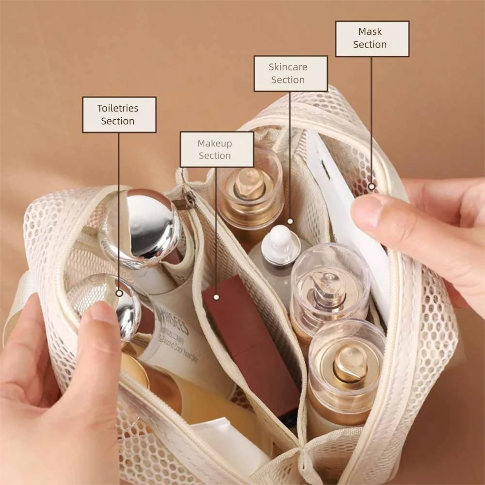 Cute Solid Color Mesh Cosmetic Bag Large Capacity Zipper Transparent Makeup Bag Organizer Case Shell Pillow Makeup Pouch Outdoor
Cute Solid Color Mesh Cosmetic Bag Large Capacity Zipper Transparent Makeup Bag Organizer Case Shell Pillow Makeup Pouch Outdoor