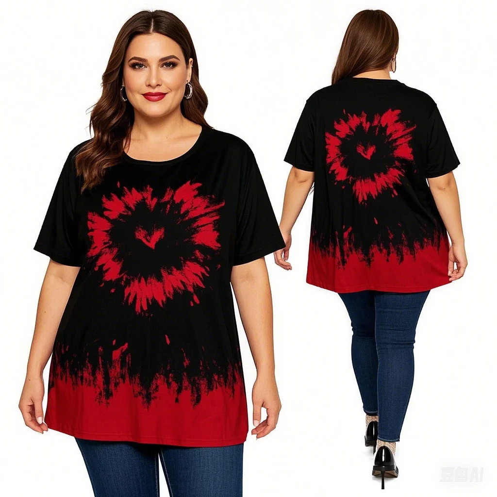 Summer 2025 Plus Size Letter Printing Plus Size Women T-shirt Refreshing Short Sleeved 3D Camouflage Quick Drying Breathable
Summer 2025 Plus Size Letter Printing Plus Size Women T-shirt Refreshing Short Sleeved 3D Camouflage Quick Drying Breathable