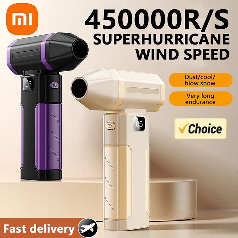 Xiaomi 450000 об/мин мини-турбореактивный вентилятор высокоскоростной турбо-сильный вентилятор мощный вентилятор бесщеточный двигатель ручной вентилятор инструмент для очистки
Xiaomi 450000 об/мин мини-турбореактивный вентилятор высокоскоростной турбо-сильный вентилятор мощный вентилятор бесщеточный двигатель ручной вентилятор инструмент для очистки