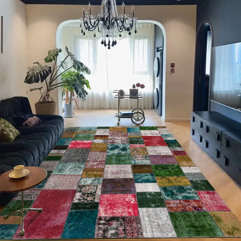 Vintage Living Room Carpet Creative Checkered Design Bedroom Rugs Stylish Minimalist Home Decor Coffee Table Mats Alfombra Tapis
Vintage Living Room Carpet Creative Checkered Design Bedroom Rugs Stylish Minimalist Home Decor Coffee Table Mats Alfombra Tapis