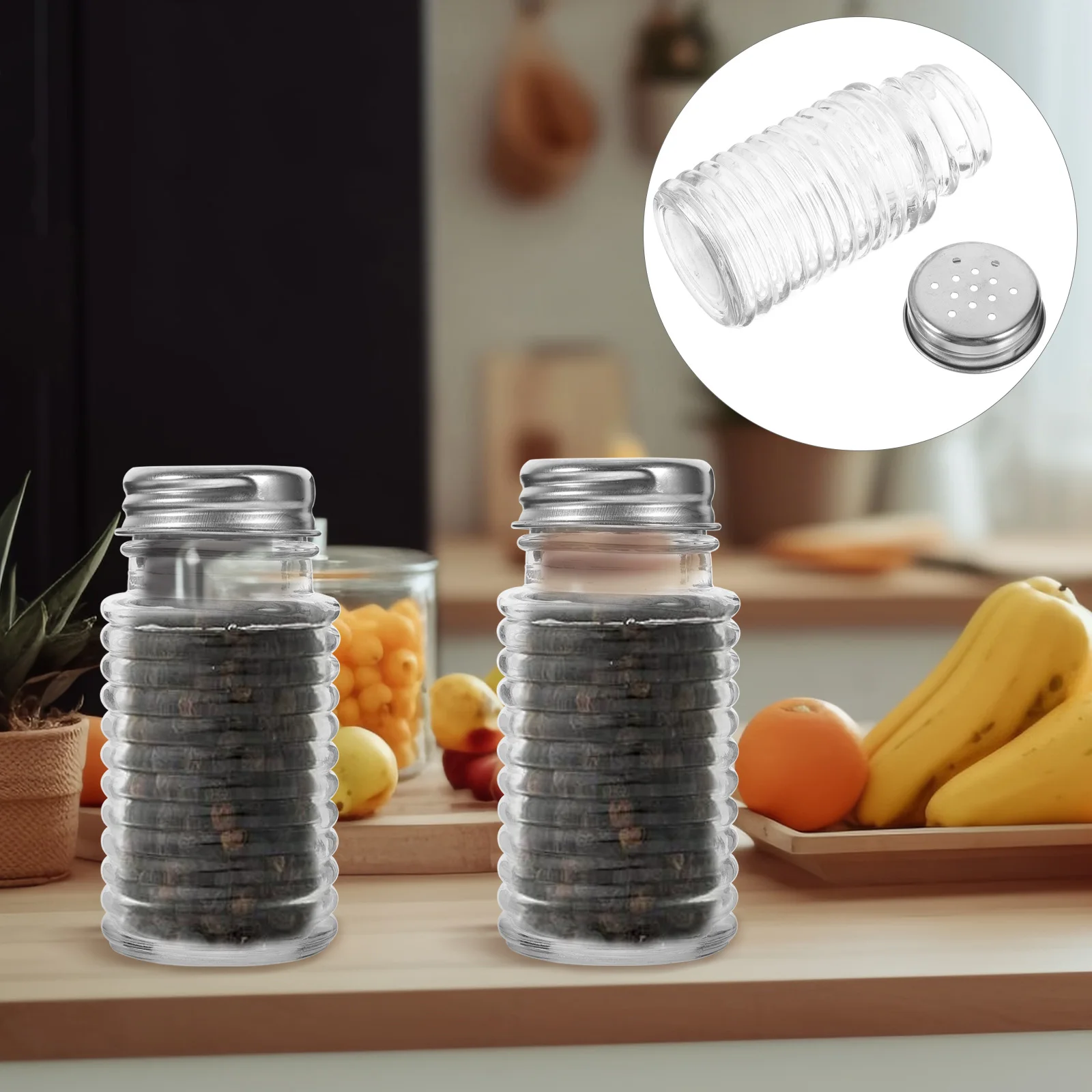 2Pcs SaltPepper Shaker Set Small Portable Dispenser Bottles for Spices Seasoning Kitchen Home Glass Material Practical Design
2Pcs SaltPepper Shaker Set Small Portable Dispenser Bottles for Spices Seasoning Kitchen Home Glass Material Practical Design
