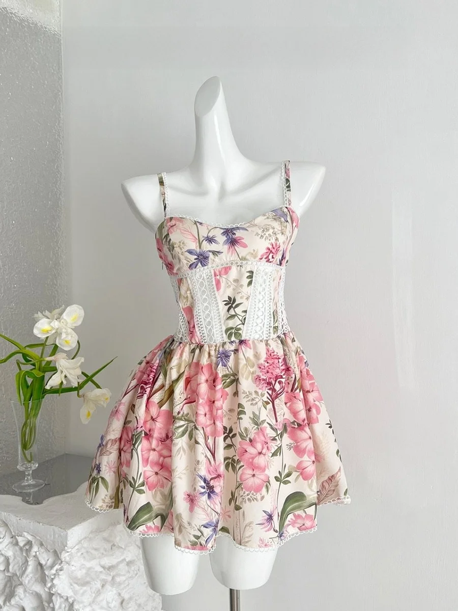 High Precision Direct Print Lace A-Line Dress Waist Cinched 3D Floral Hidden Maze Design Short Sleeve Polyester Fiber Dress
High Precision Direct Print Lace A-Line Dress Waist Cinched 3D Floral Hidden Maze Design Short Sleeve Polyester Fiber Dress