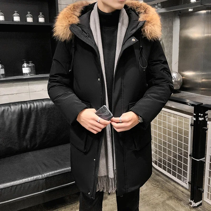 Mid To Long Length Winter Parkas for Men New Fashion Casual Hooded Windproof Cotton Clothes Men Thickened Warm Windbreaker Coats
Mid To Long Length Winter Parkas for Men New Fashion Casual Hooded Windproof Cotton Clothes Men Thickened Warm Windbreaker Coats