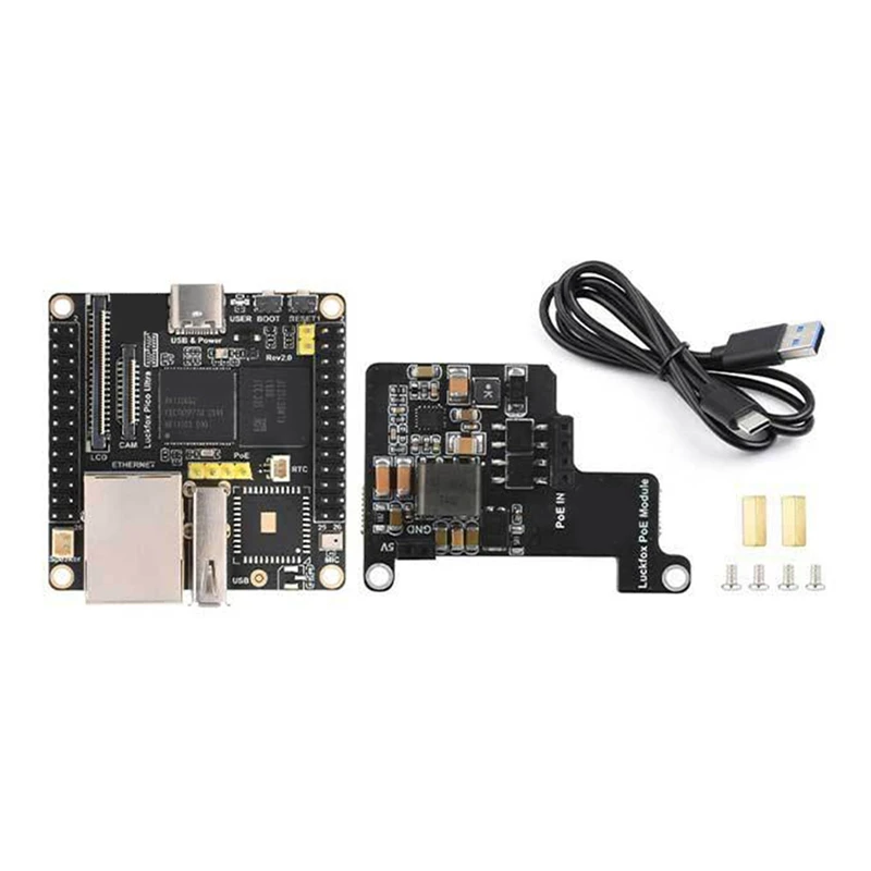 Для платы разработки Luckfox Pico Ultra RV1106, материнская плата Micro Linux, 8 ГБ EMMC без WIFI-с POE
Для платы разработки Luckfox Pico Ultra RV1106, материнская плата Micro Linux, 8 ГБ EMMC без WIFI-с POE