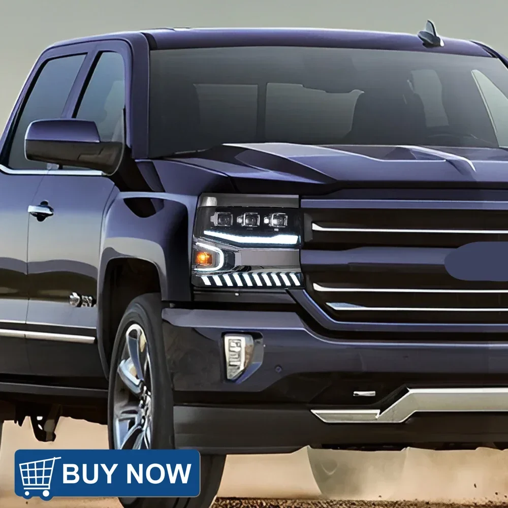 Автомобильные фары для Chevrolet Silverado 2016-2018, светодиодные передние фонари автомобиля в сборе, обновленный динамический 3-объектив проектора, аксессуары для инструментов
Автомобильные фары для Chevrolet Silverado 2016-2018, светодиодные передние фонари автомобиля в сборе, обновленный динамический 3-объектив проектора, аксессуары для инструментов