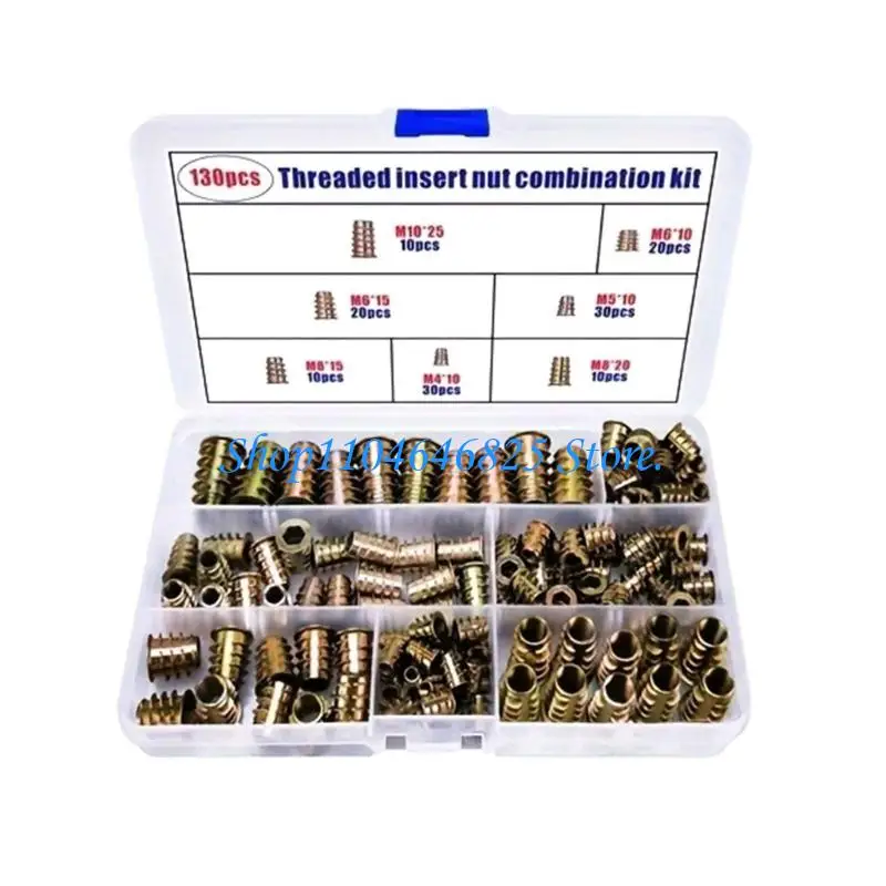 Pack of 130 Mixed Size Internal External Thread Furniture for Home Assembly and Repair in Storage Box
Pack of 130 Mixed Size Internal External Thread Furniture for Home Assembly and Repair in Storage Box