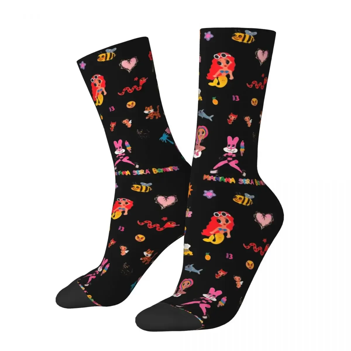 Fashion Karol G Basketball Socks Music Manana Sera Bonito Polyester Crew Socks for Women Men
Fashion Karol G Basketball Socks Music Manana Sera Bonito Polyester Crew Socks for Women Men