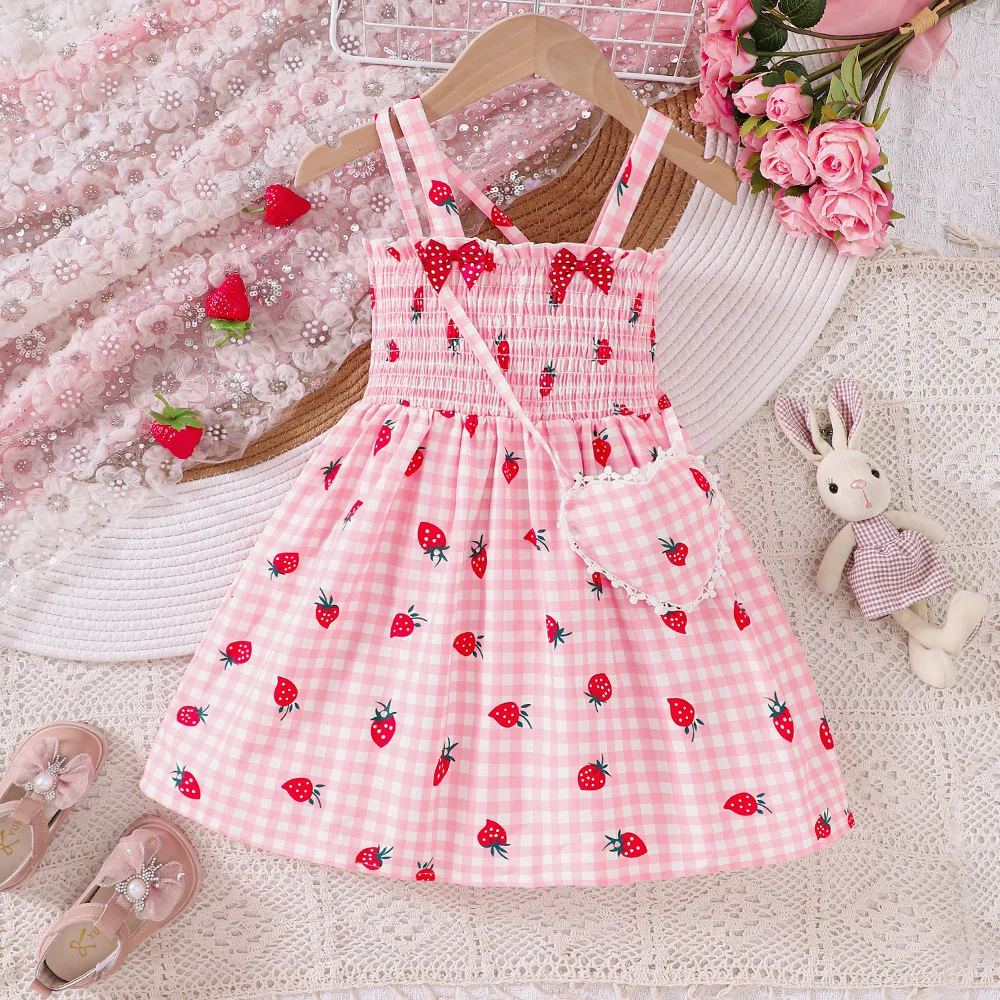 2025 New Arrival Girls Sleeveless Print Strawberry Plaid Pink Cute Holiday Night Party Princess Girls Dress Custume 2-7T
2025 New Arrival Girls Sleeveless Print Strawberry Plaid Pink Cute Holiday Night Party Princess Girls Dress Custume 2-7T
