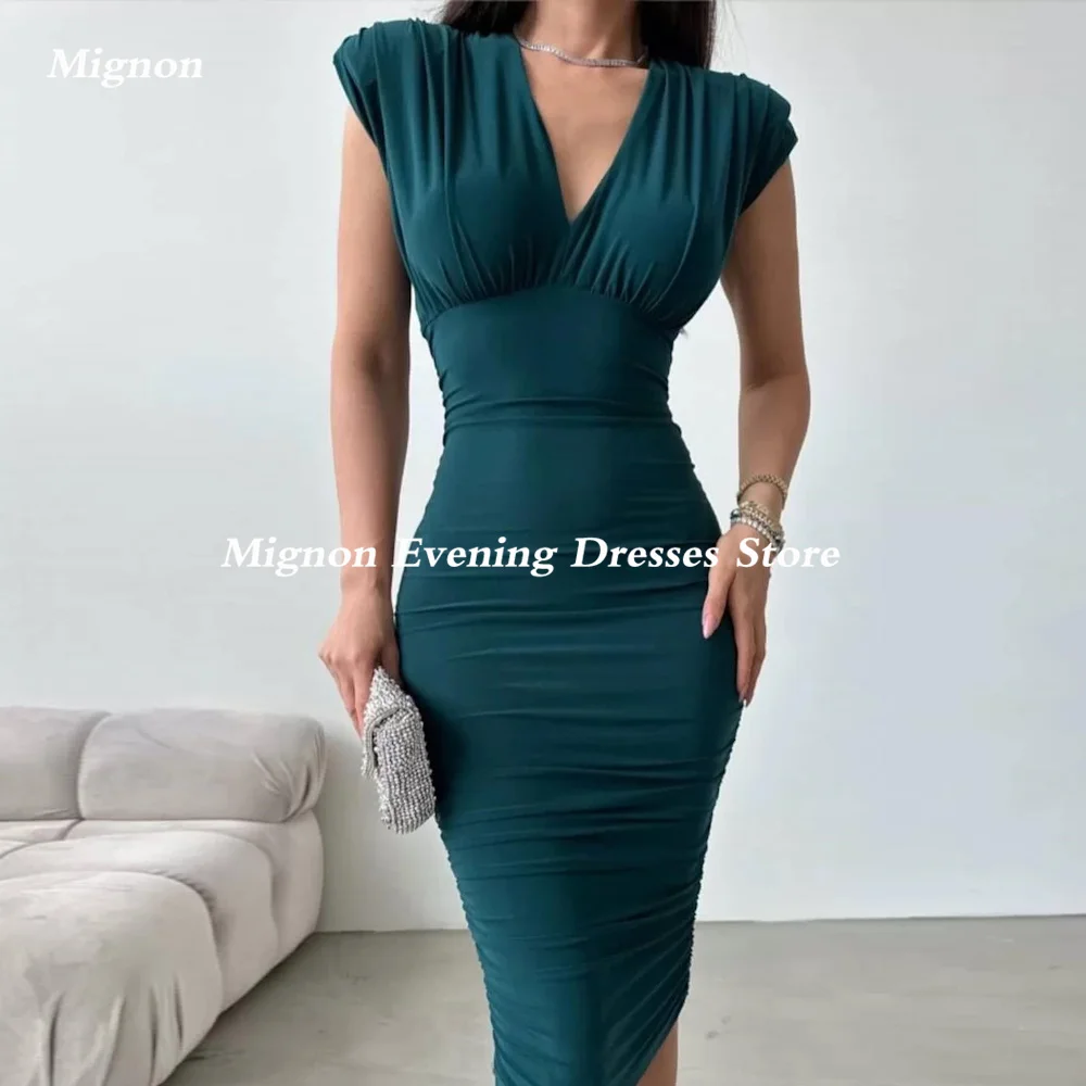 Mignon Mermaid Prom Gown Sweatheart Evening Elastic Satin Formal Cap Straps Tea-Length Elegant Party Dresses for Women 2023
Mignon Mermaid Prom Gown Sweatheart Evening Elastic Satin Formal Cap Straps Tea-Length Elegant Party Dresses for Women 2023
