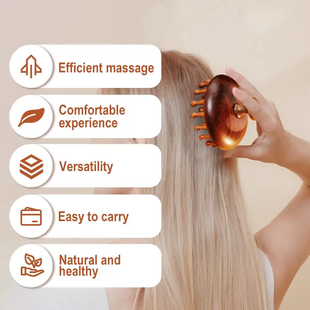 Multi-Functional Wood Therapy Massage Comb Scalp Head Circular Sandalwood Natural Scraping Tooth Massager Y8R0
Multi-Functional Wood Therapy Massage Comb Scalp Head Circular Sandalwood Natural Scraping Tooth Massager Y8R0