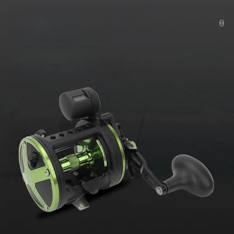 ECTC30AL Reel with Line Counter, Metal Spool, Black-Green Saltwater Reel, Heavy Duty Offshore Boat Fishing Gear for Sea Angling
ECTC30AL Reel with Line Counter, Metal Spool, Black-Green Saltwater Reel, Heavy Duty Offshore Boat Fishing Gear for Sea Angling