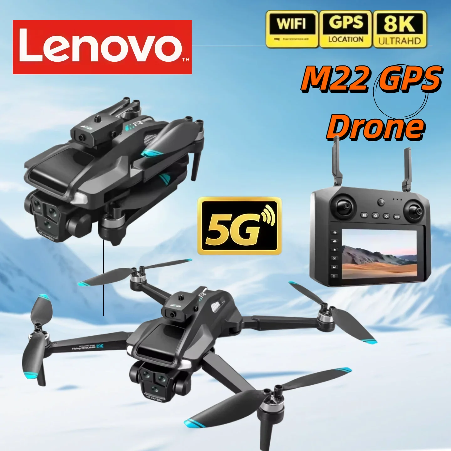 Lenovo 8K M22 MAX Drone 5KM Professional HD Camera Aerial Photography 360° Obstacle Avoidance Brushless FPV Quadcopter Toy
Lenovo 8K M22 MAX Drone 5KM Professional HD Camera Aerial Photography 360° Obstacle Avoidance Brushless FPV Quadcopter Toy