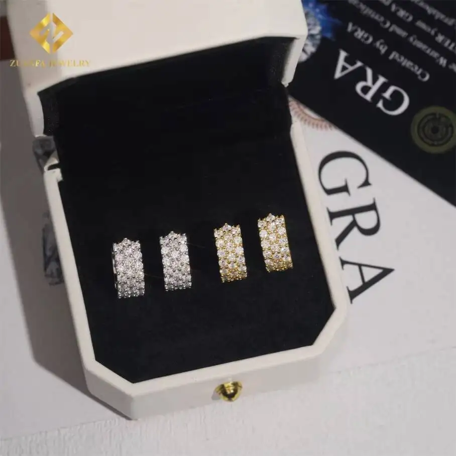 Moissanite Earring Rapper Fashion Diamond Earring Solid 18k Gold 925 Silver VVS Moissanite Iced Out Earrings
Moissanite Earring Rapper Fashion Diamond Earring Solid 18k Gold 925 Silver VVS Moissanite Iced Out Earrings