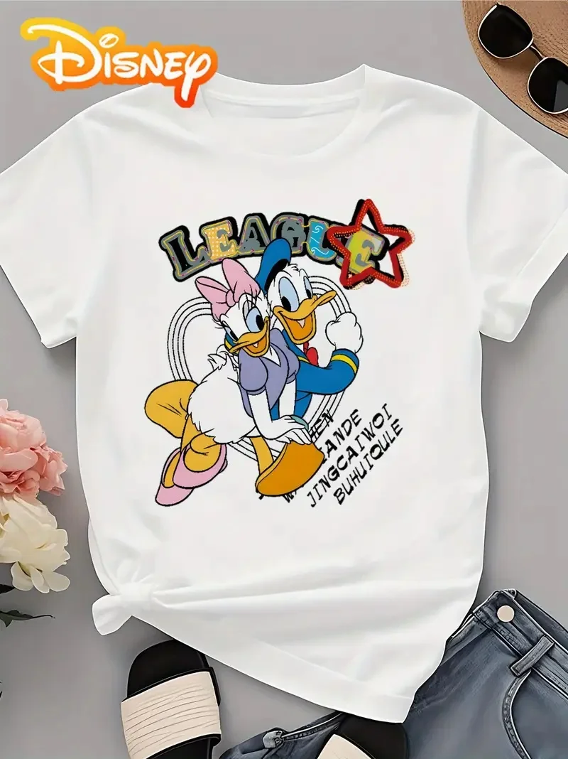 2025 Disney Pattern Printed Women's Casual Comfortable Unique Smiling Face Black Round Neck Short Sleeve T-shirt
2025 Disney Pattern Printed Women's Casual Comfortable Unique Smiling Face Black Round Neck Short Sleeve T-shirt