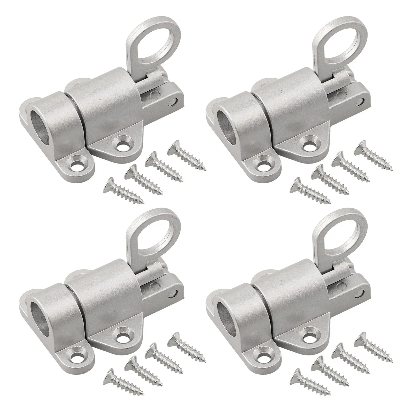 4Pcs Aluminum Alloy Door Bolt Latch Window Gate Security Pull Ring Spring Bounce Door Bolt Anti-Theft Automatic Latch Lock
4Pcs Aluminum Alloy Door Bolt Latch Window Gate Security Pull Ring Spring Bounce Door Bolt Anti-Theft Automatic Latch Lock