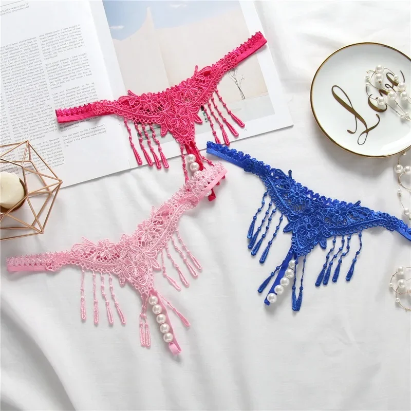 Women Erotic Panties Sexy Lingerie Underwear Cutout Pendant Pearl Beads Embellished Embroidery G-String Thong Underpants Panties
Women Erotic Panties Sexy Lingerie Underwear Cutout Pendant Pearl Beads Embellished Embroidery G-String Thong Underpants Panties