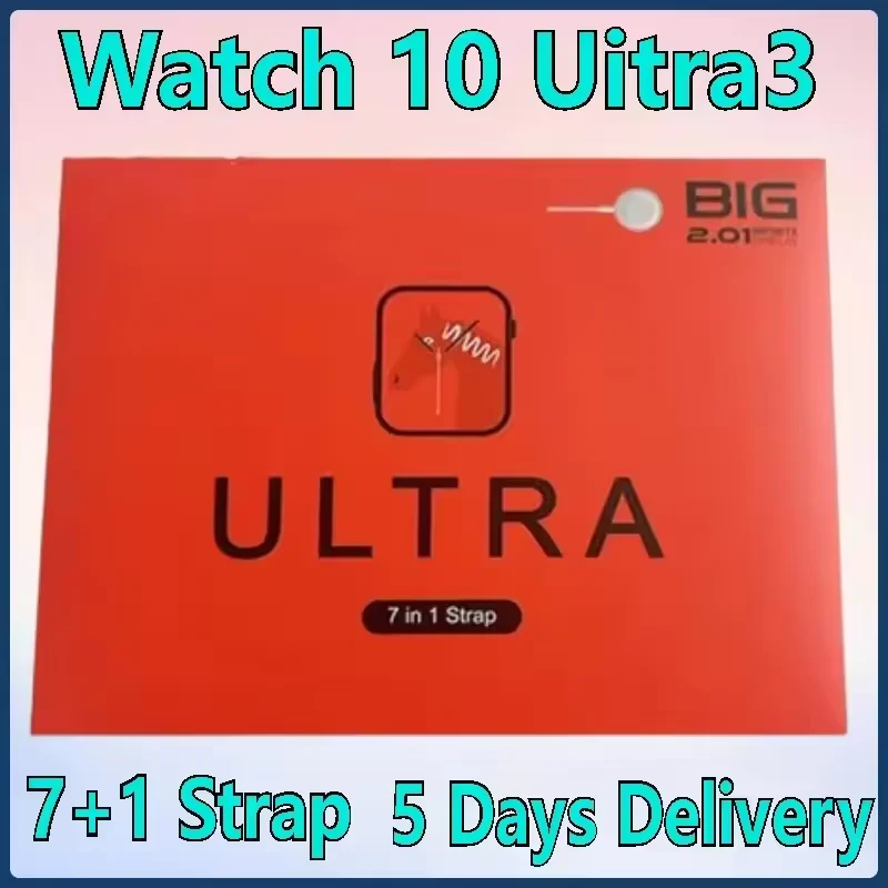 7 ремешков для часов, новые часы 10 Ultra 3, умные часы, 2,2 HD Amoled, круглый экран, мониторинг ЭКГ, Reloj Inteligente, беспроводная зарядка
7 ремешков для часов, новые часы 10 Ultra 3, умные часы, 2,2 HD Amoled, круглый экран, мониторинг ЭКГ, Reloj Inteligente, беспроводная зарядка