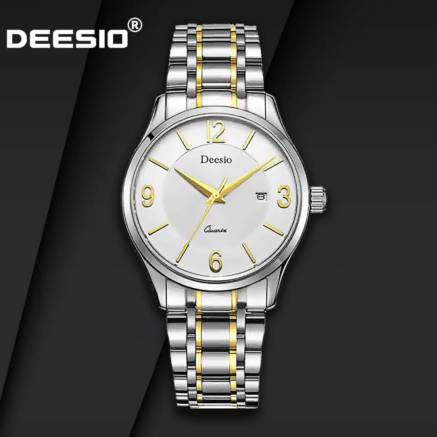 Мужские аналоговые кварцевые часы Deesio, ремешок из нержавеющей стали, дисплей даты, модные классические повседневные водонепроницаемые часы 50 м, деловой подарок для мужчин
Мужские аналоговые кварцевые часы Deesio, ремешок из нержавеющей стали, дисплей даты, модные классические повседневные водонепроницаемые часы 50 м, деловой подарок для мужчин