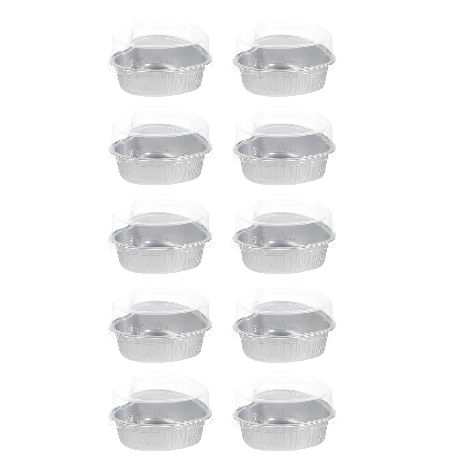 10 Pcs Heart Shaped Aluminum Foil Cake Pans Baking Cups with Lids Scratch Resistant Tart Mold Ramekin Box
10 Pcs Heart Shaped Aluminum Foil Cake Pans Baking Cups with Lids Scratch Resistant Tart Mold Ramekin Box