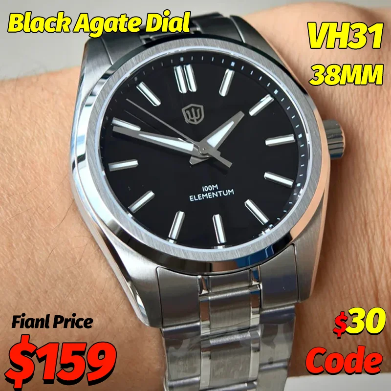 Watchdives WD0003D 38Mm Black Agate Quartz Watches Micas Malachites Dial VH31 Movement Ar Sapphire BGW9 Waterproof Luxury Watch
Watchdives WD0003D 38Mm Black Agate Quartz Watches Micas Malachites Dial VH31 Movement Ar Sapphire BGW9 Waterproof Luxury Watch