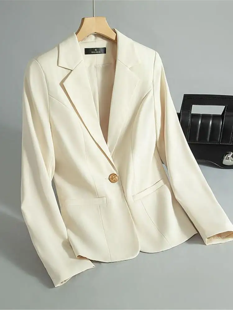 Корейский укороченный пиджак-костюм бежевого цвета для невысоких женщин, повседневный, модный, 2025 года, женский топ Cleanfit
Корейский укороченный пиджак-костюм бежевого цвета для невысоких женщин, повседневный, модный, 2025 года, женский топ Cleanfit