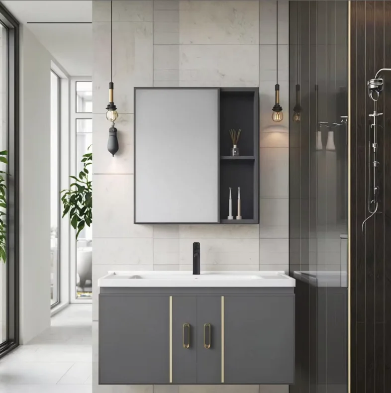 @#Modern Vanity Bathroom Washbasin Cabinet Combination Integrated Mirror Cabinet Wall Mounted Space Water Resistant Apartment
@#Modern Vanity Bathroom Washbasin Cabinet Combination Integrated Mirror Cabinet Wall Mounted Space Water Resistant Apartment