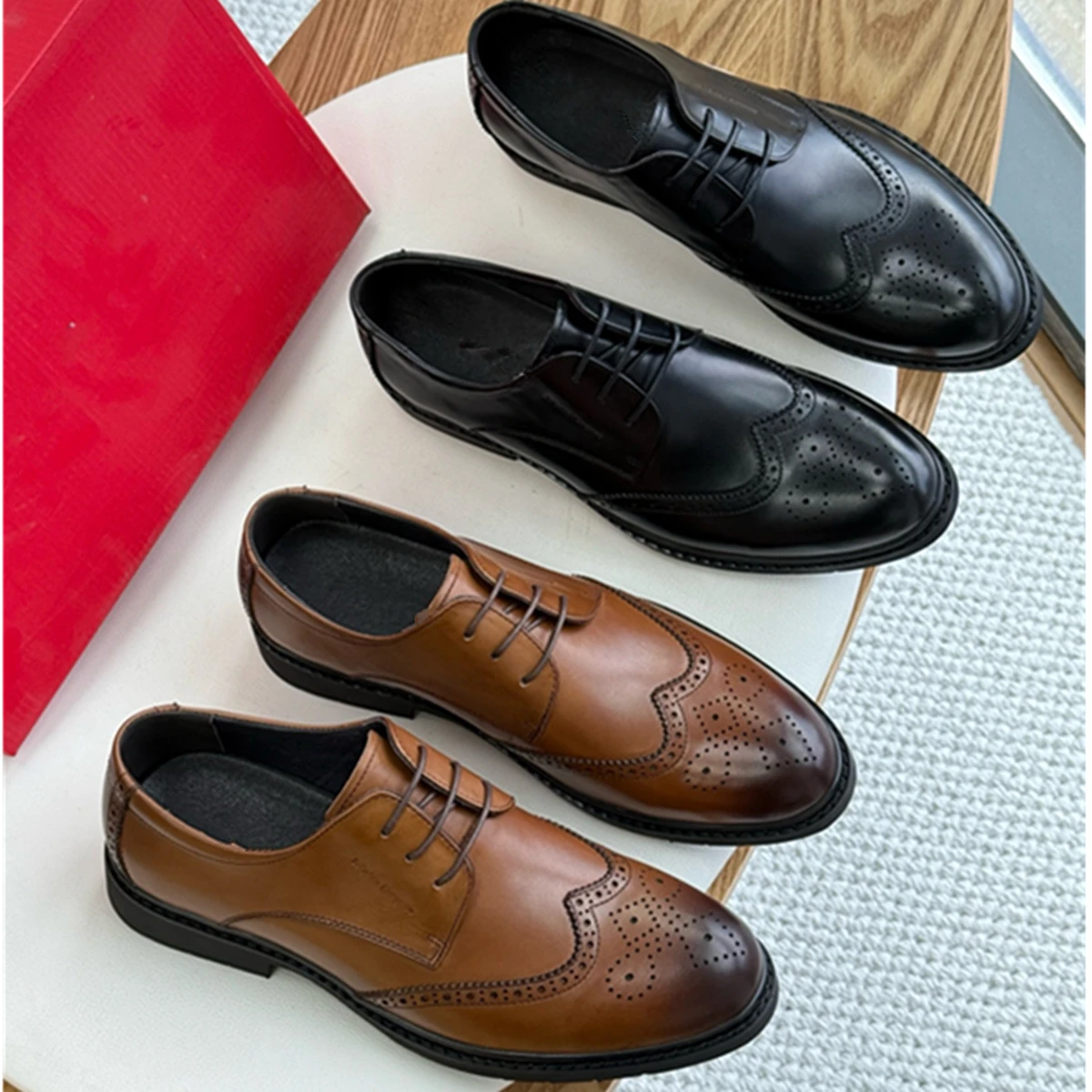 Jenny&Dave 2025 Spring Vintage Blok Men's Shoes British Fashion Formal Men's Leather Shoes Baroque Carved Moccasin Shoes Men
Jenny&Dave 2025 Spring Vintage Blok Men's Shoes British Fashion Formal Men's Leather Shoes Baroque Carved Moccasin Shoes Men