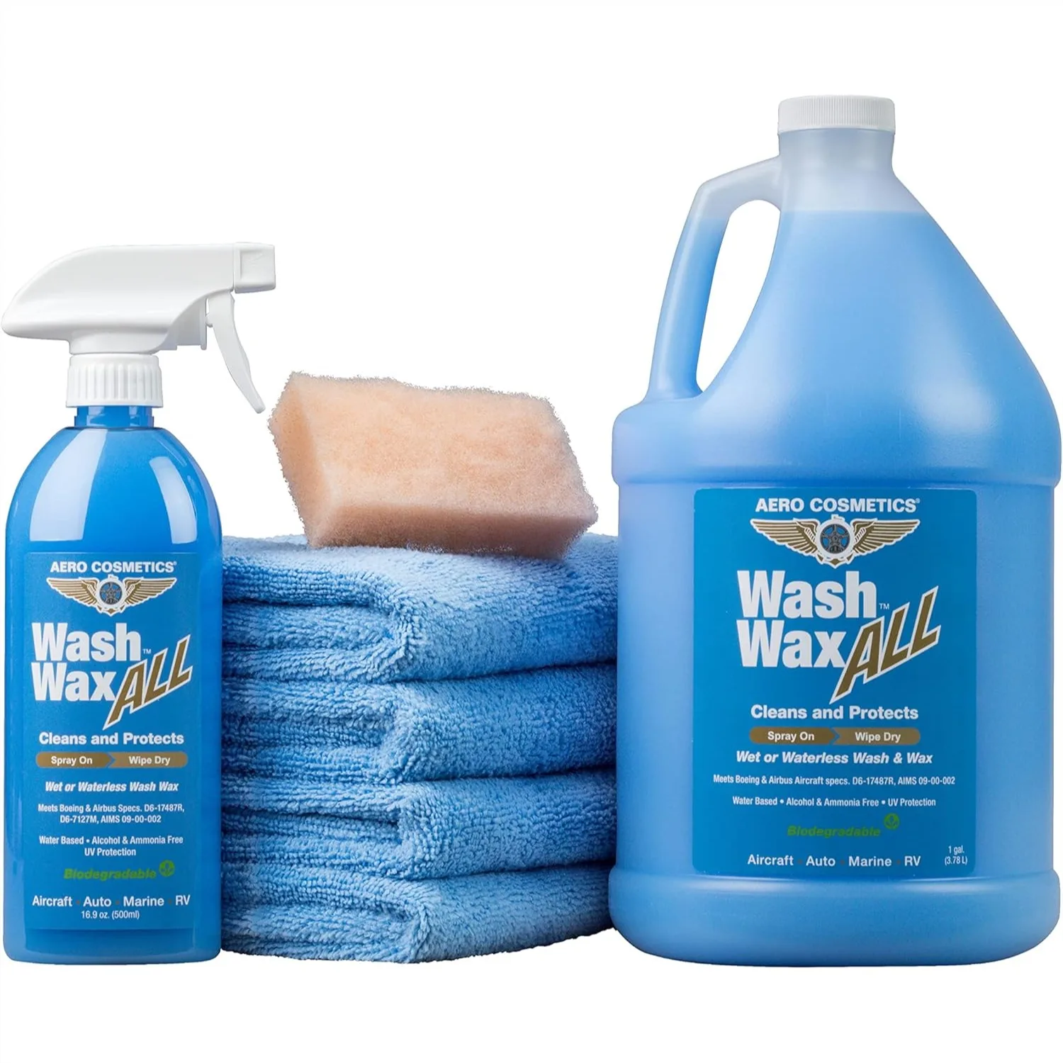 Wet Or Waterless Wash Wax Kit 144oz With UV Protection For Car Boat RV
Wet Or Waterless Wash Wax Kit 144oz With UV Protection For Car Boat RV