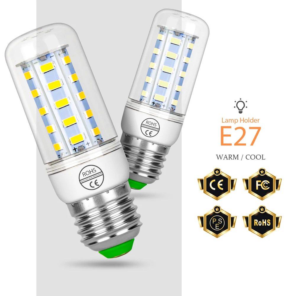 E27 LED Light Bulb Corn Lamp E14 Chandelier B22 GU10 Spotlights 24 36 48 56 69 72leds Energy Saving Lamp G9 Living Room Lighting
E27 LED Light Bulb Corn Lamp E14 Chandelier B22 GU10 Spotlights 24 36 48 56 69 72leds Energy Saving Lamp G9 Living Room Lighting