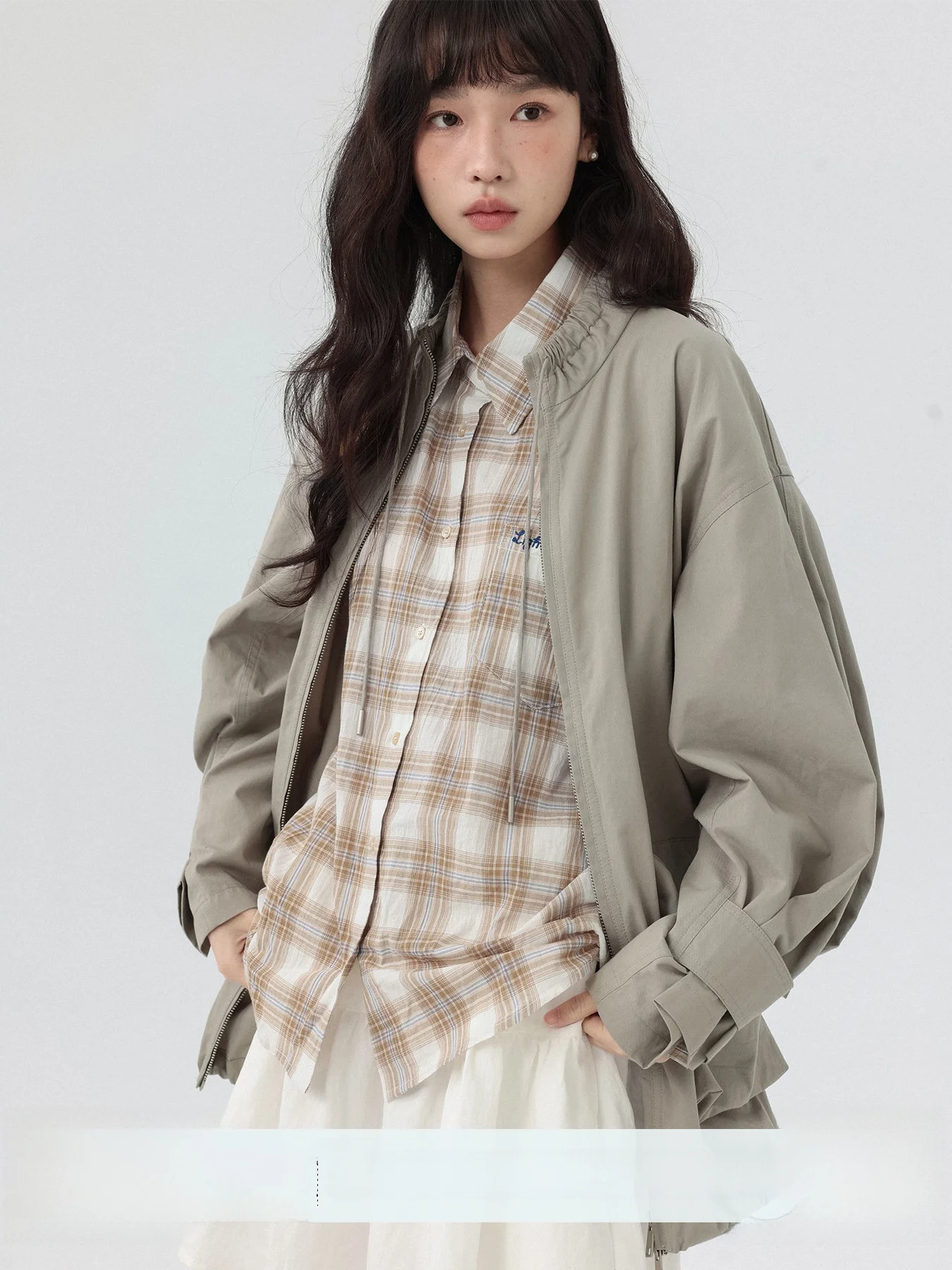 Ore Coffee Plaid Shirt Women's Long Sleeve Inner Wear Top Layered Shirt Soft Lyocell Cotton Spring Artistic Style Collar
Ore Coffee Plaid Shirt Women's Long Sleeve Inner Wear Top Layered Shirt Soft Lyocell Cotton Spring Artistic Style Collar