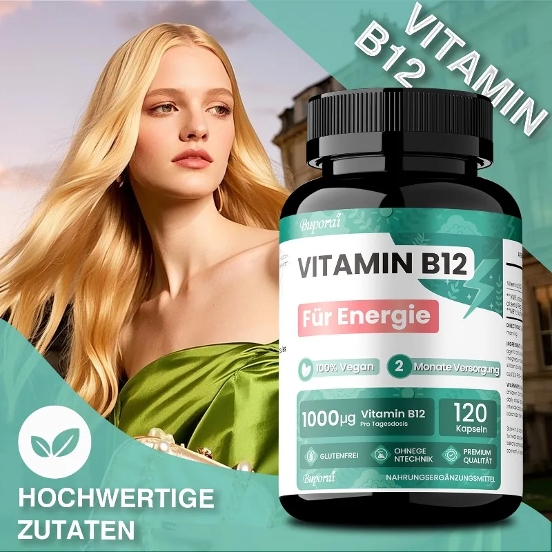 Vitamin B12 1000mcg - Reduce Fatigue, Provides Energy,Supports Brain and Nervous System Health,Improve Memory and Mental Clarity
Vitamin B12 1000mcg - Reduce Fatigue, Provides Energy,Supports Brain and Nervous System Health,Improve Memory and Mental Clarity