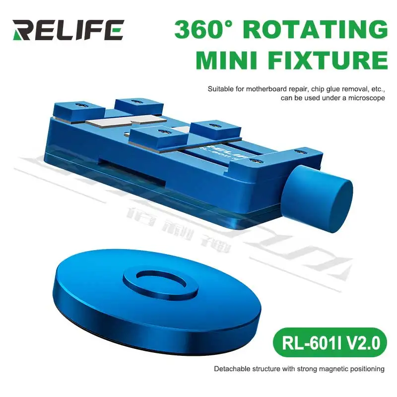 RELIFE RL-601I V2.0 360° Rotating Mini Fixture Suitable for Motherboard Repair, Chip Glue Removal Can be Used Under a Microscope
RELIFE RL-601I V2.0 360° Rotating Mini Fixture Suitable for Motherboard Repair, Chip Glue Removal Can be Used Under a Microscope