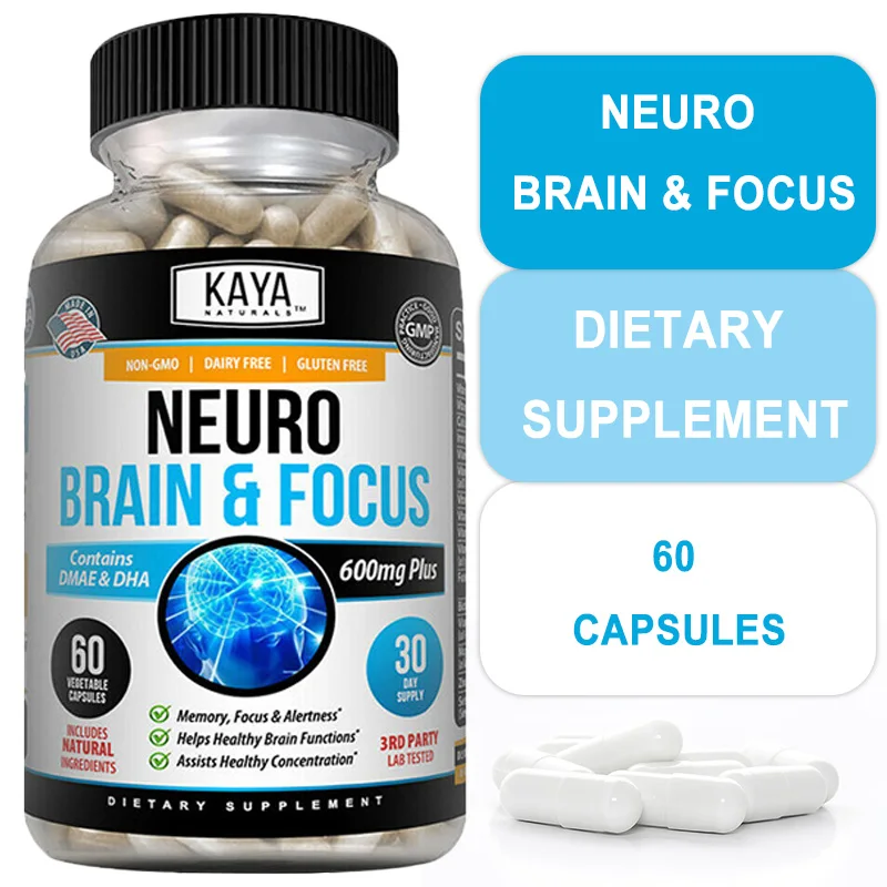 Nootropic Brain Capsules - Memory, Reduce Brain Fog, Focus, Boost Thinking, Prevent Cognitive Decline, Reduce Energy and Stress
Nootropic Brain Capsules - Memory, Reduce Brain Fog, Focus, Boost Thinking, Prevent Cognitive Decline, Reduce Energy and Stress