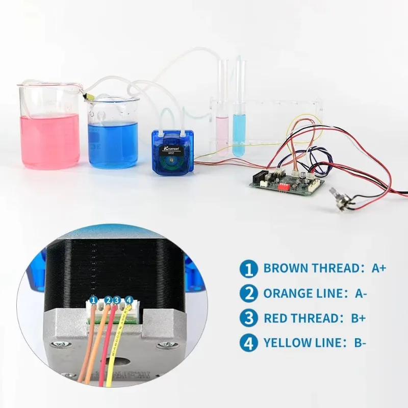 KPST Stepper Motor 24V Low Flow 30ml/min High Precision Micro Dual-Channel Peristaltic Pump
KPST Stepper Motor 24V Low Flow 30ml/min High Precision Micro Dual-Channel Peristaltic Pump